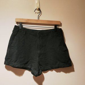 Black Linen Abercrombie High Waisted Shorts M